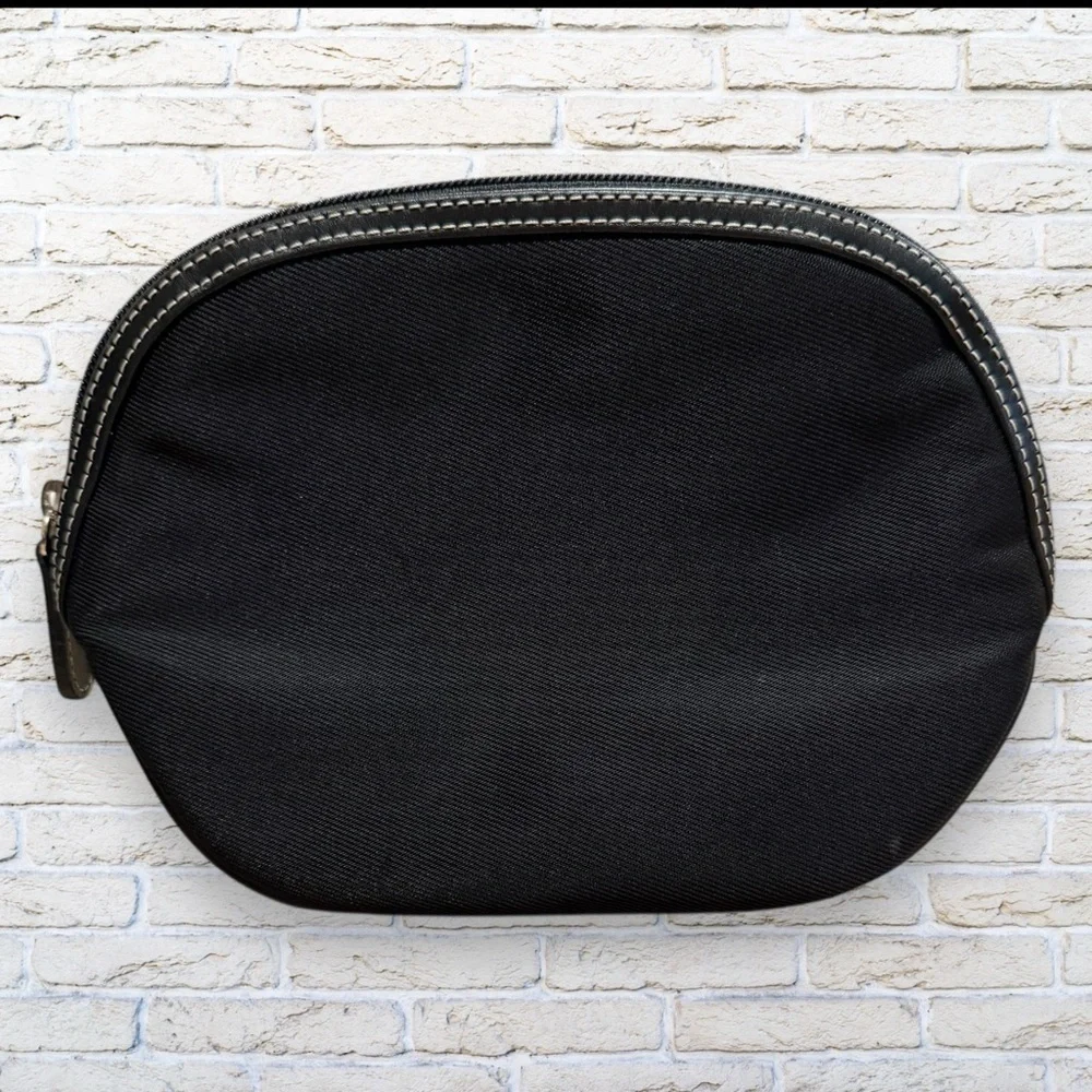 MAXX New York Black Cosmetic / Cord / Pen or Pencil Bag